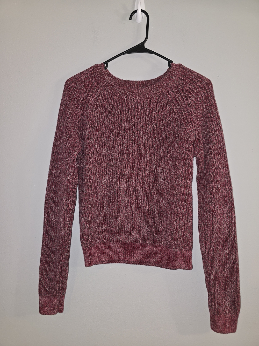 H&M Marled Muave Crewneck Sweater